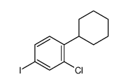 2-chloro-1-cyclohexyl-4-iodobenzene结构式