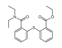 ethyl 2-[2-(diethylcarbamoyl)phenyl]sulfanylbenzoate结构式