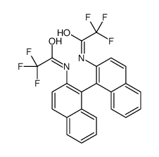 2,2,2-trifluoro-N-[1-[2-[(2,2,2-trifluoroacetyl)amino]naphthalen-1-yl]naphthalen-2-yl]acetamide结构式