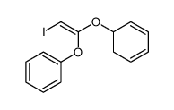 (2-iodo-1-phenoxyethenoxy)benzene Structure