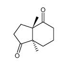 (3aS,7aR)-3a,7a-dimethyl-3,5,6,7-tetrahydro-2H-indene-1,4-dione Structure