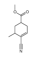 methyl 4-cyano-5-methylcyclohex-3-ene-1-carboxylate结构式