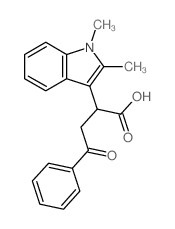 1H-Indole-3-aceticacid, 1,2-dimethyl-a-(2-oxo-2-phenylethyl)- structure