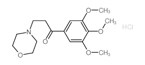 3-morpholin-4-yl-1-(3,4,5-trimethoxyphenyl)propan-1-one结构式