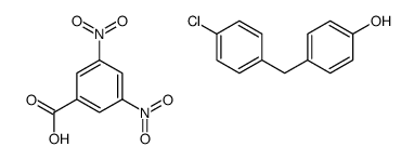 4-[(4-chlorophenyl)methyl]phenol,3,5-dinitrobenzoic acid结构式