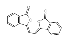 3-[2-(3-oxoisobenzofuran-1-ylidene)ethylidene]isobenzofuran-1-one结构式