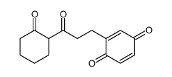 2-[3-oxo-3-(2-oxocyclohexyl)propyl]cyclohexa-2,5-diene-1,4-dione结构式