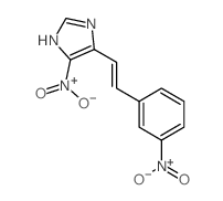 1H-Imidazole,5-nitro-4-[2-(3-nitrophenyl)ethenyl]- Structure
