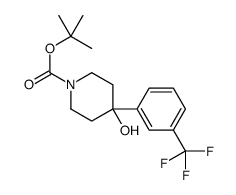 4-羟基-4-(3-(三氟甲基)苯基)哌啶-1-羧酸叔丁酯结构式