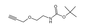 tert-butyl (2-(2-(prop-2-yn-1-yloxy)ethoxy)ethyl)carbamate结构式