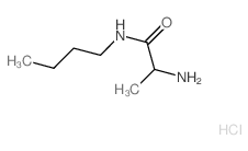 2-Amino-N-butylpropanamide hydrochloride结构式