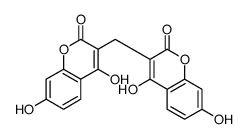 3-[(4,7-dihydroxy-2-oxochromen-3-yl)methyl]-4,7-dihydroxychromen-2-one结构式