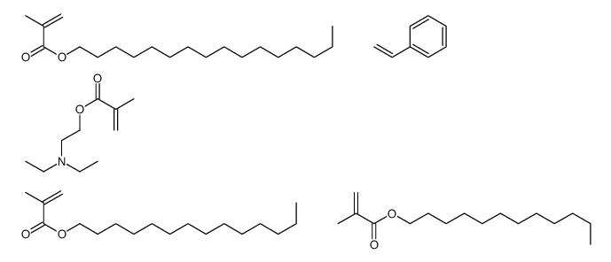 2-(diethylamino)ethyl 2-methylprop-2-enoate,dodecyl 2-methylprop-2-enoate,hexadecyl 2-methylprop-2-enoate,styrene,tetradecyl 2-methylprop-2-enoate Structure