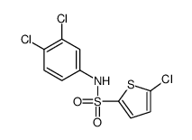 5-chloro-N-(3,4-dichlorophenyl)thiophene-2-sulfonamide Structure