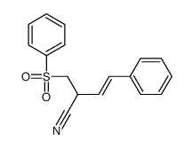 2-(benzenesulfonylmethyl)-4-phenylbut-3-enenitrile结构式