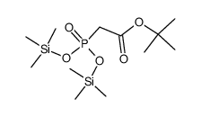 tert-butyl 2-(bis((trimethylsilyl)oxy)phosphoryl)acetate Structure