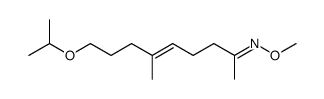 9-isopropoxy-6-methyl-non-5-en-2-one O-methyl-oxime结构式