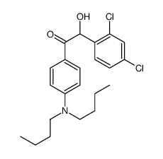 1-[4-(dibutylamino)phenyl]-2-(2,4-dichlorophenyl)-2-hydroxyethanone结构式