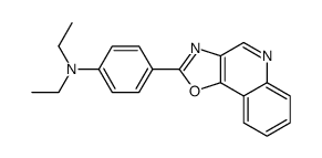 N,N-diethyl-4-([1,3]oxazolo[4,5-c]quinolin-2-yl)aniline结构式