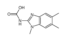 (1,5,6-trimethylbenzimidazol-2-yl)carbamic acid Structure