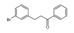 3-(3-bromophenyl)-1-phenylpropan-1-one结构式