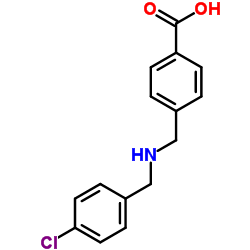 4-{[(4-Chlorobenzyl)amino]methyl}benzoic acid Structure