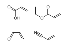 ethyl prop-2-enoate,prop-2-enal,prop-2-enenitrile,prop-2-enoic acid结构式