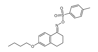 6-butoxy-3,4-dihydronaphthalen-1(2H)-one O-tosyl oxime结构式