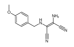 2-amino-3-[(4-methoxyphenyl)methylamino]but-2-enedinitrile结构式