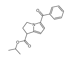 isopropyl 5-benzoyl-1,2-dihydro-3H-pyrrolo[1,2-a]pyrrole-1-carboxylate Structure