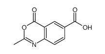 2-METHYL-4-OXO-4H-3,1-BENZOXAZINE-6-CARBOXYLIC ACID Structure