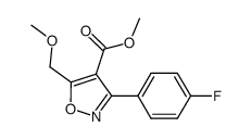 4-Isoxazolecarboxylicacid,3-(4-fluorophenyl)-5-(methoxymethyl)-,methylester(9CI) picture