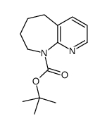 2-Methyl-2-propanyl 5,6,7,8-tetrahydro-9H-pyrido[2,3-b]azepine-9- carboxylate Structure