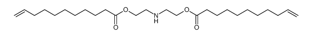 Bis(10-undecenoic acid)iminobisethylene ester Structure