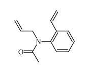 N-(prop-2'-enyl)-2-vinylacetanilide结构式