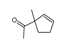 1-(1-Methyl-2-cyclopentenyl)ethanone Structure