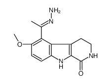5-ethanehydrazonoyl-6-methoxy-2,3,4,9-tetrahydropyrido[3,4-b]indol-1-one Structure