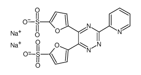 3-(2-PYRIDYL)-5,6-BIS(5-SULFO-2-FURYL)-1 ,2,4-TRIAZINE, DINA SALT/XH20 Structure