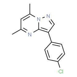 3-(4-Chlorophenyl)-5,7-dimethylpyrazolo[1,5-a]pyrimidine Structure