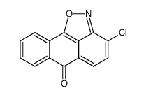 3-chloro-6-oxo-6H-anthra[1,9-cd]isoxazole结构式