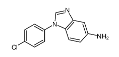 1-(4-chlorophenyl)benzimidazol-5-amine结构式