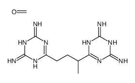 6-[3-(4,6-diamino-1,3,5-triazin-2-yl)butyl]-1,3,5-triazine-2,4-diamine,formaldehyde结构式