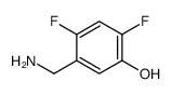 Phenol, 5-(aminomethyl)-2,4-difluoro- (9CI)结构式
