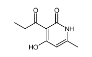Propionic acid 1,2-dihydro-6-methyl-2-oxopyridin-4-yl ester结构式