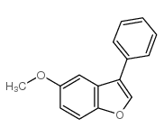 5-甲氧基-3-苯基苯并呋喃结构式