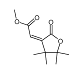 (Z)-dihydro-3-carbomethoxymethylene-4,4,5,5-tetramethyl-2(3H)-furanone结构式