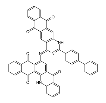 6-[(2-[1,1'-biphenyl]-4-yl-6,11-dihydro-6,11-dioxonaphtho[2,3-g]quinazolin-4-yl)amino]naphth[2,3-c]acridine-5,8,14(13H)-trione Structure