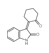 2H-Indol-2-one,1,3-dihydro-3-(2-oxocyclohexylidene)- Structure