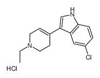 5-chloro-3-(1-ethyl-1,2,3,6-tetrahydropyridin-1-ium-4-yl)-1H-indole,chloride Structure