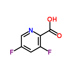 3,5-Difluoropyridine-2-carboxylic acid structure